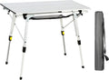 Portable Folding Camping Table Aluminum Lightweight with Mesh Layer K3303