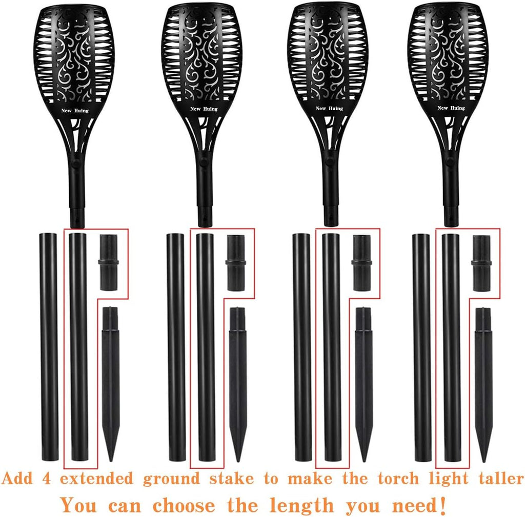 43 inch 96 LED Waterproof Solar Torch Lights F879