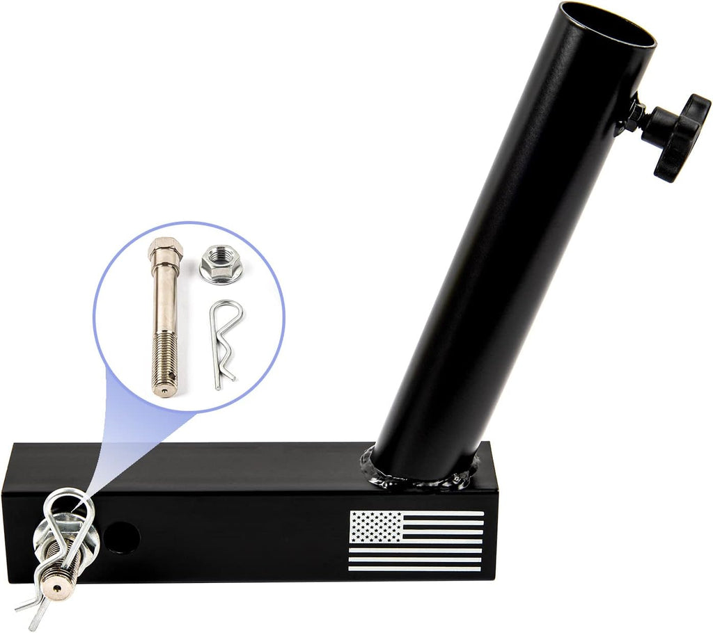 Universal Hitch Flagpole Holder with 2” Hitch Receiver I788715