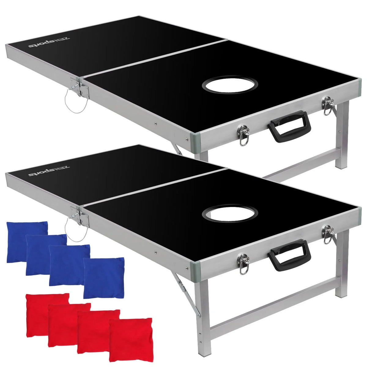 4FT x 2FT Aluminum Cornhole Game Board Set with Carry Case C2057