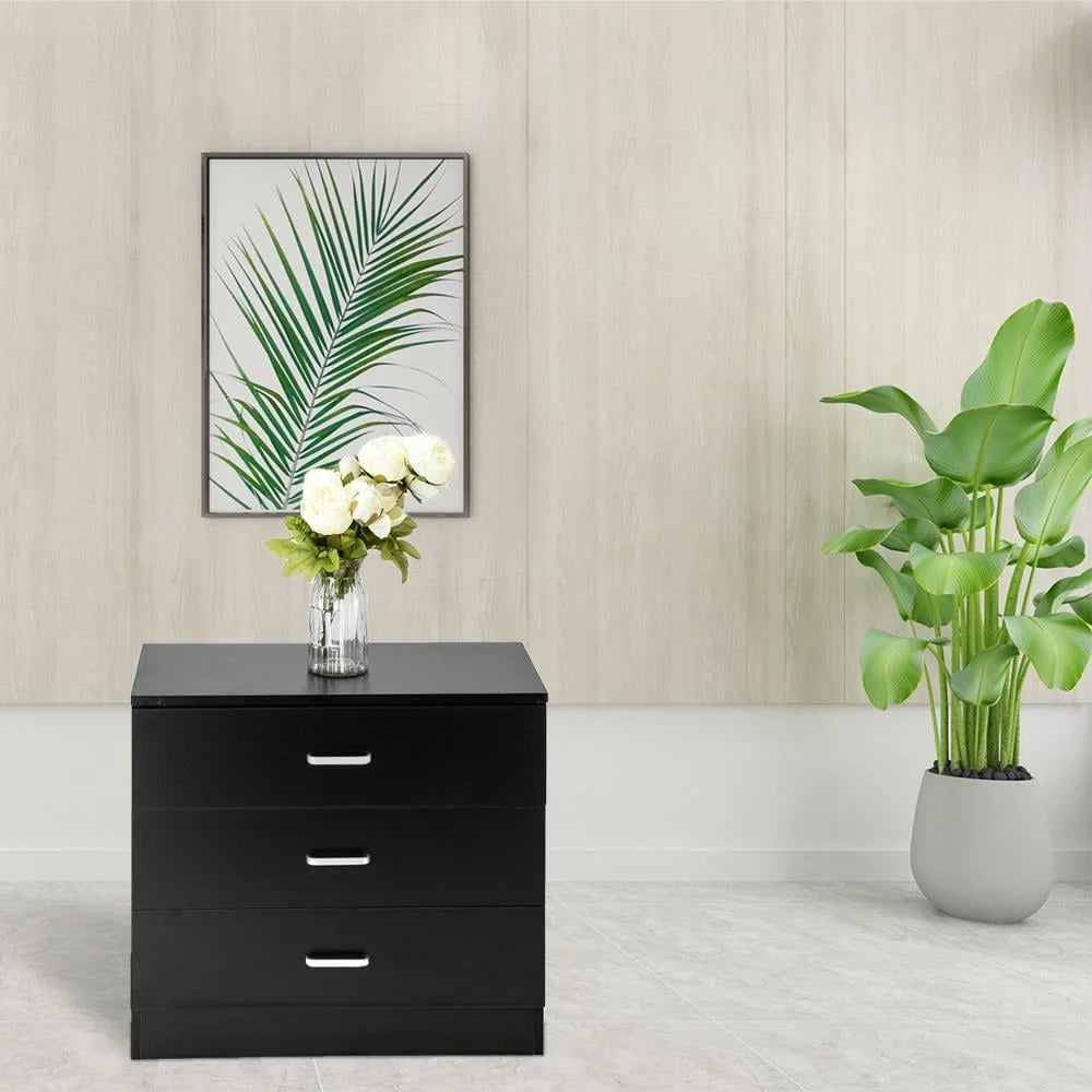 Wooden 3 Drawer Nightstand W478738