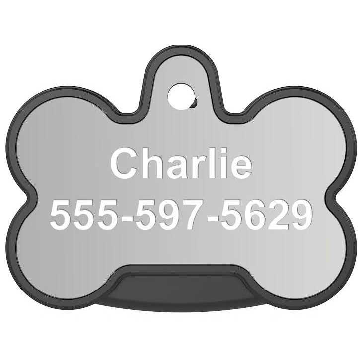 Smart Tag Dog Bone Personalized ID and Tracker V7466