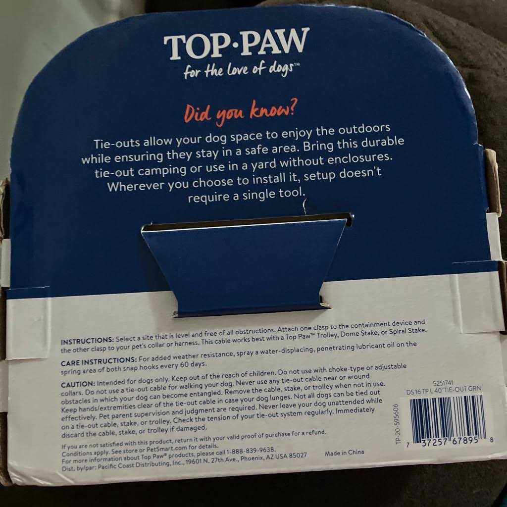 Dog Tie Out Q831