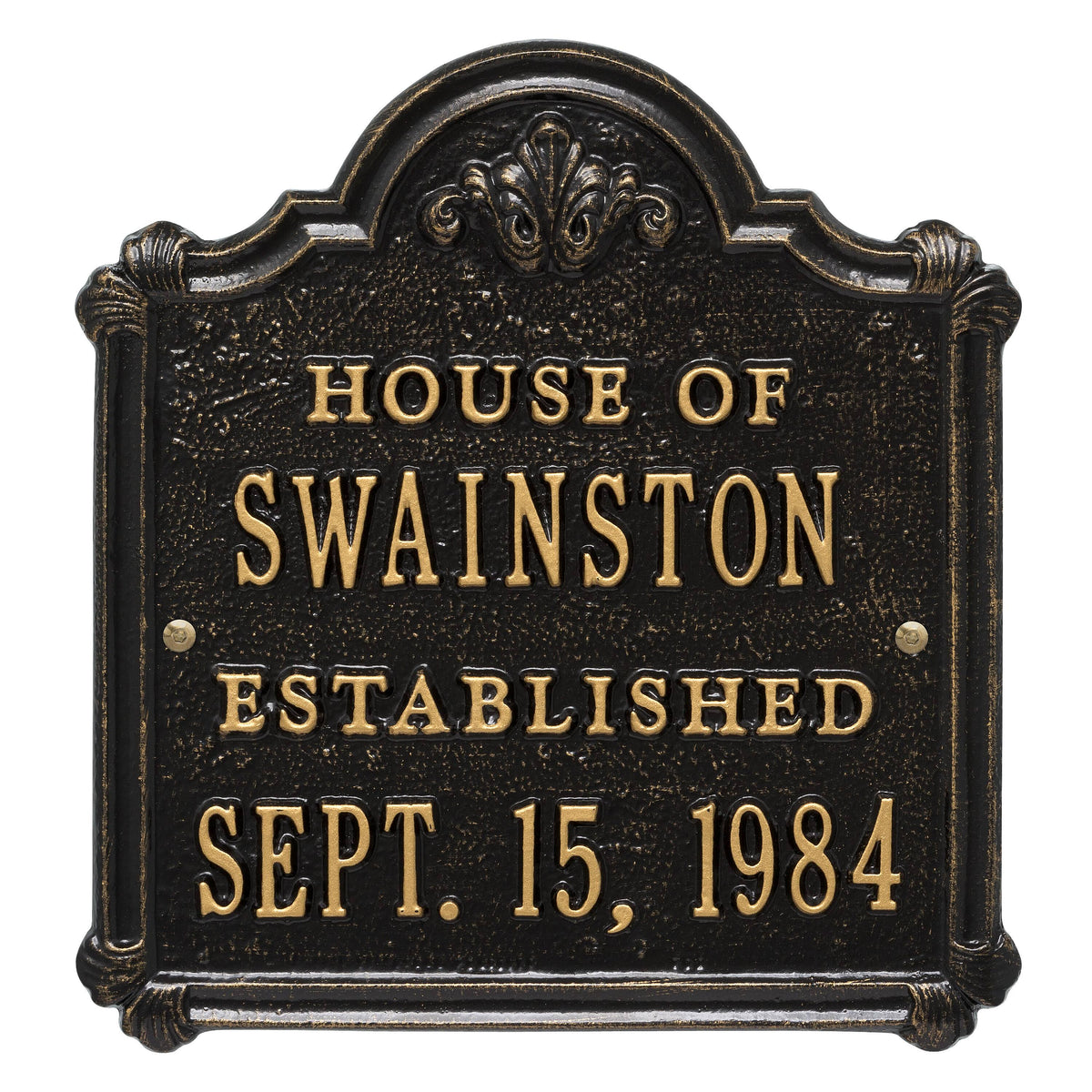 Black/Gold Plaque X29454