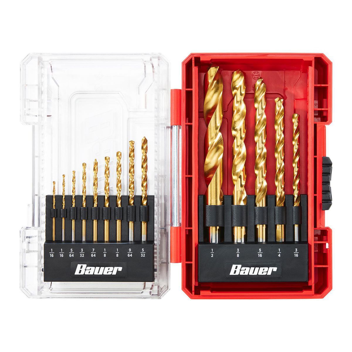 Titanium High-Speed Steel Drill Bit Set, 14-Piece Y1100