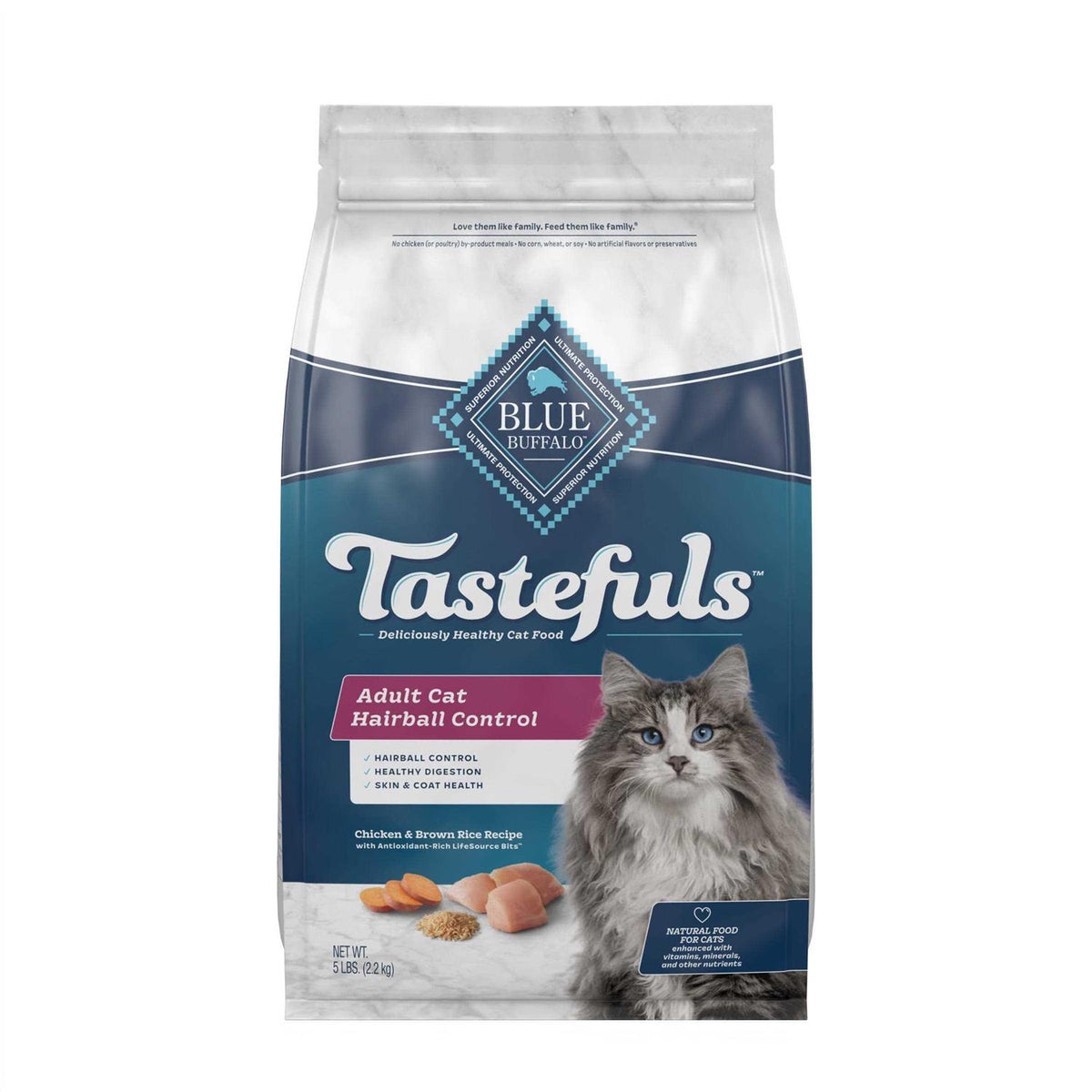 Chicken and Brown Rice Adult Dry Cat Food F77611