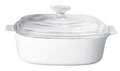 2.0L White Casserole with Glass Cover V23311