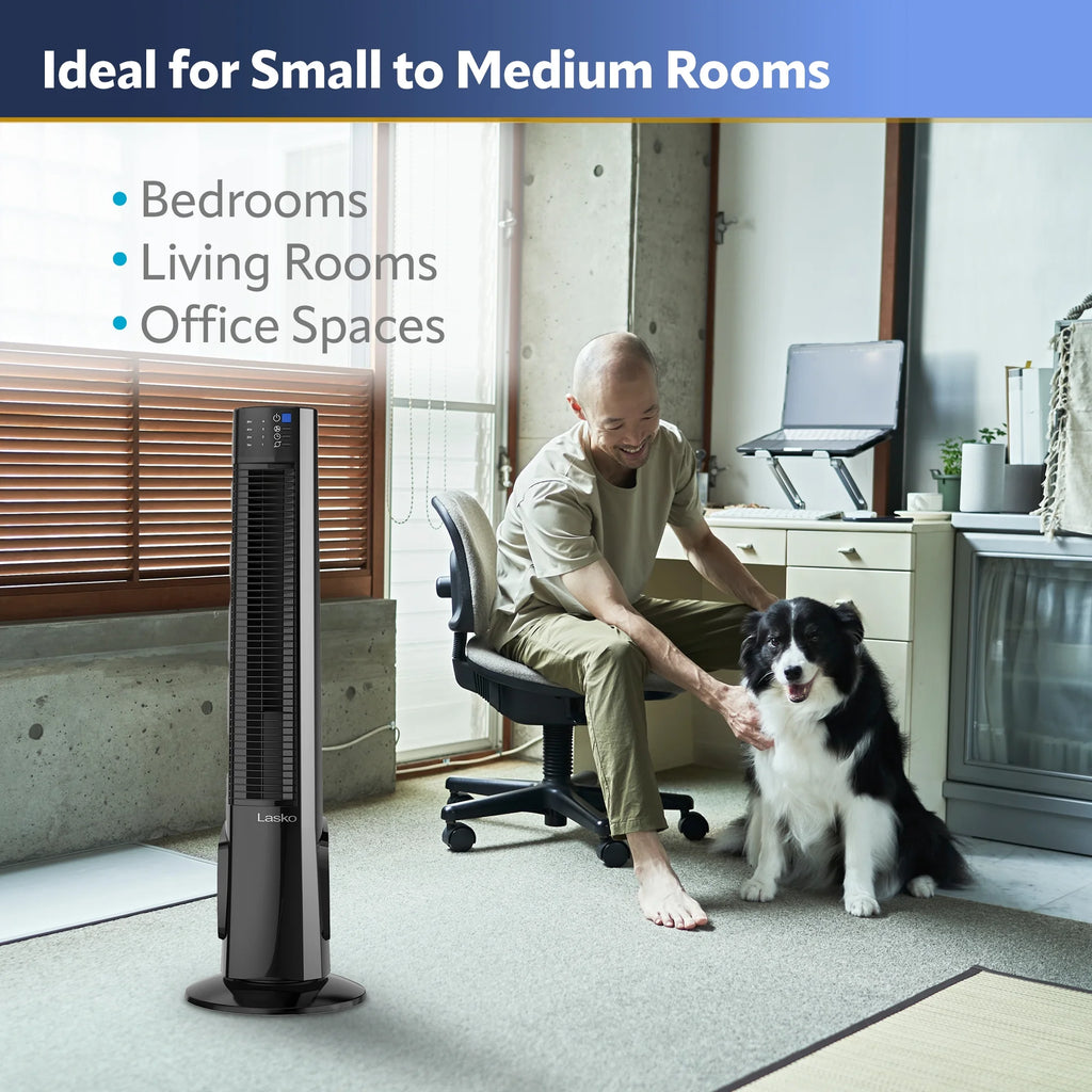 4-Speed Hybrid Tower Fan with Timer and Remote Control G632978