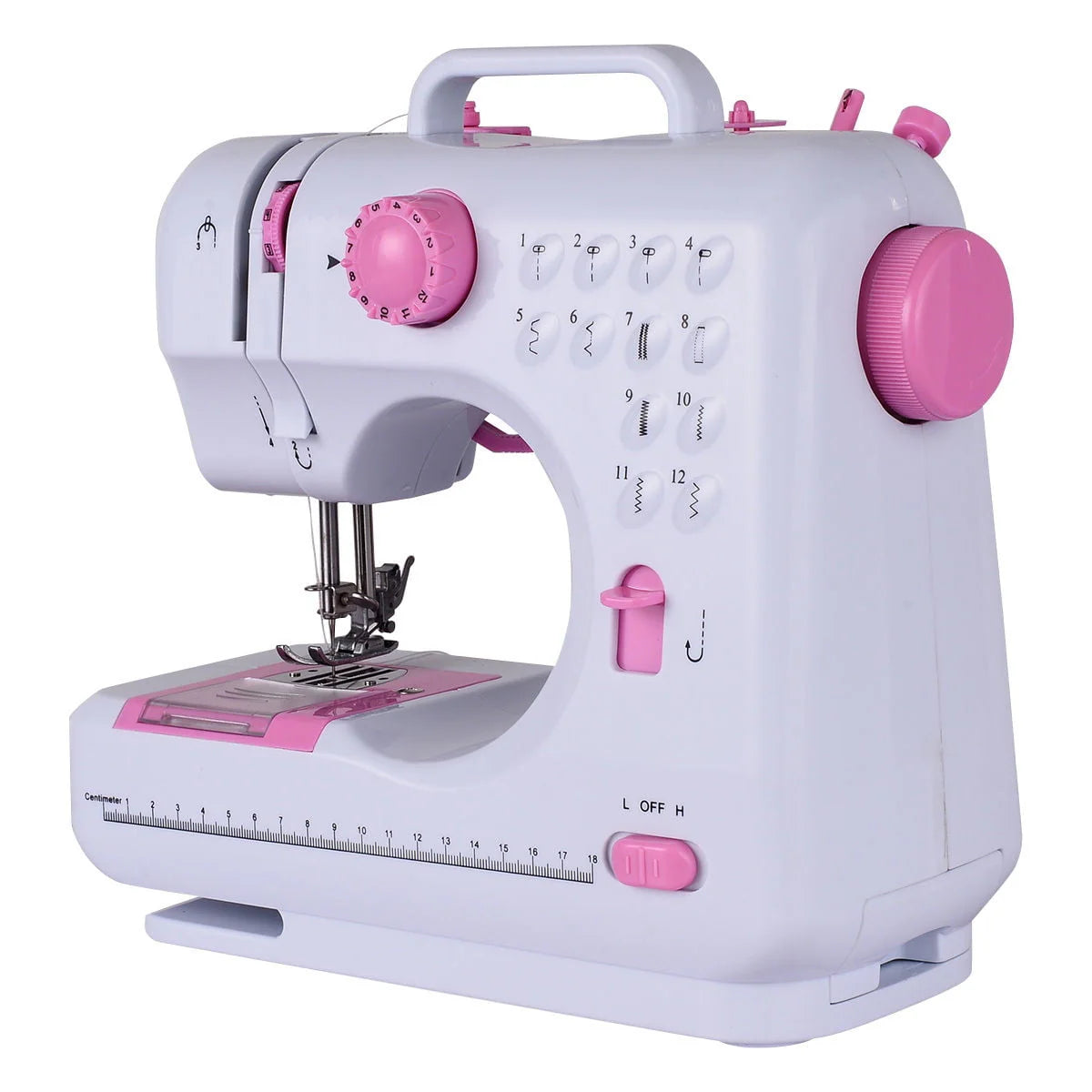 Sewing Machine with 12 Built-In Stitches White R41084