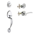 Polished Stainless Left Handleset with Lever P74208