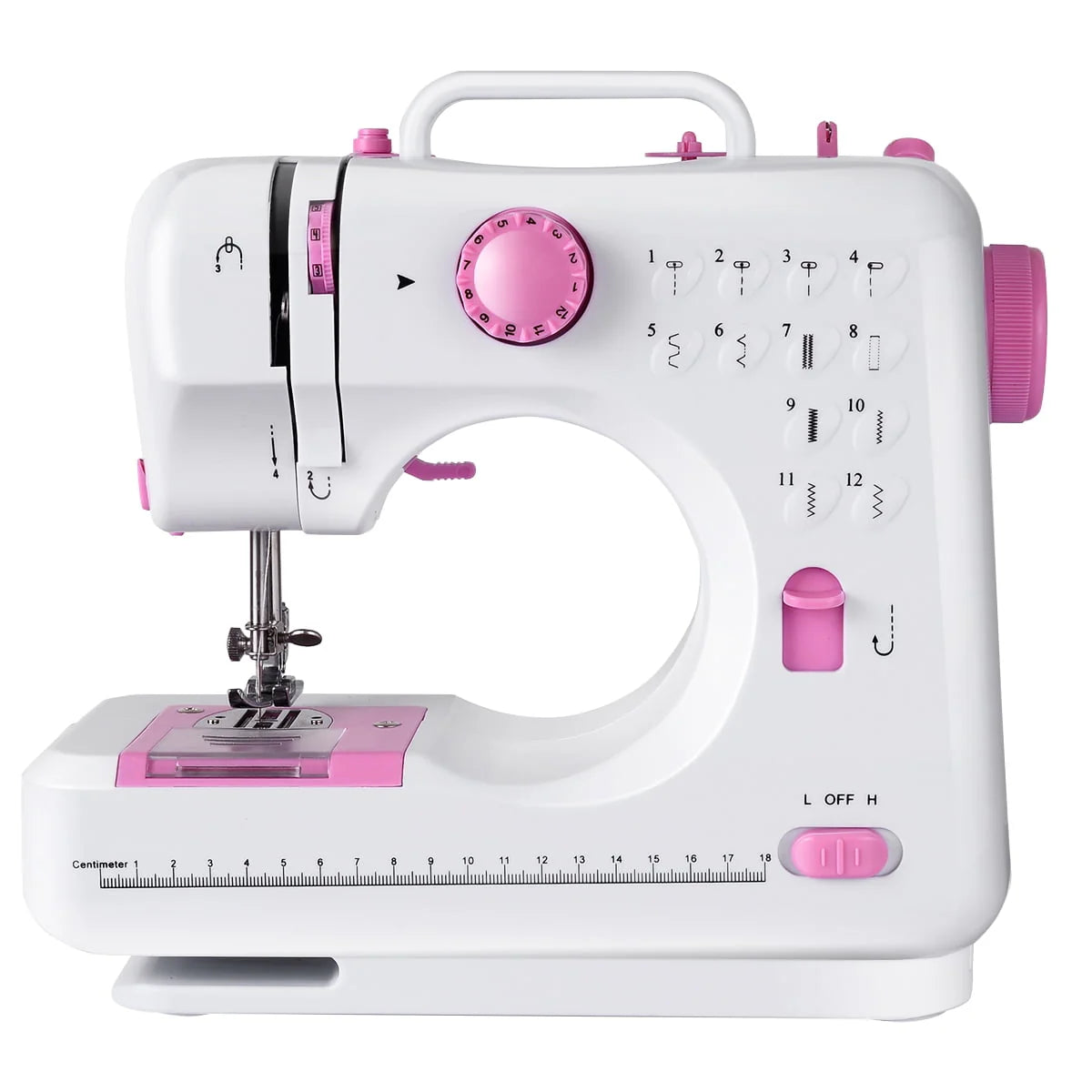 Sewing Machine with 12 Built-In Stitches White R41084