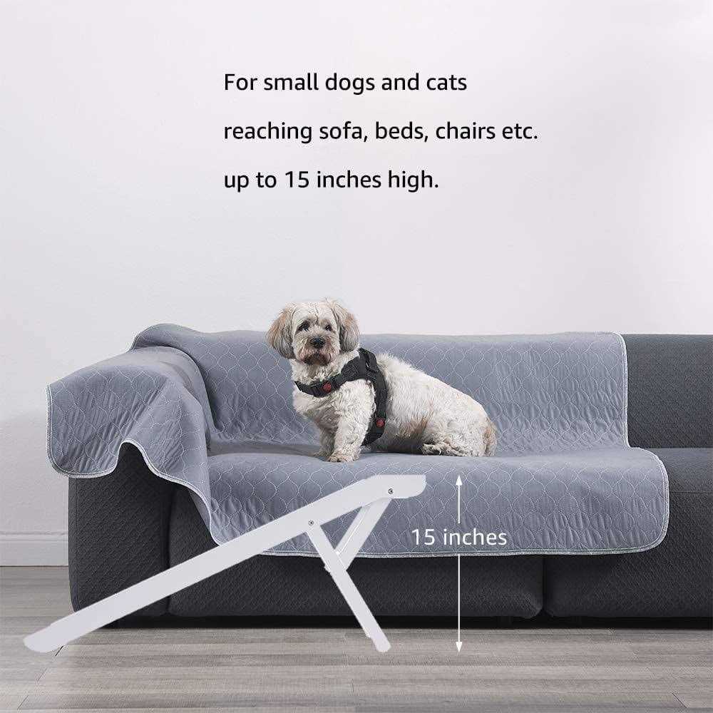 Foldable Wooden Pet Ramp Adjustable Height S931342