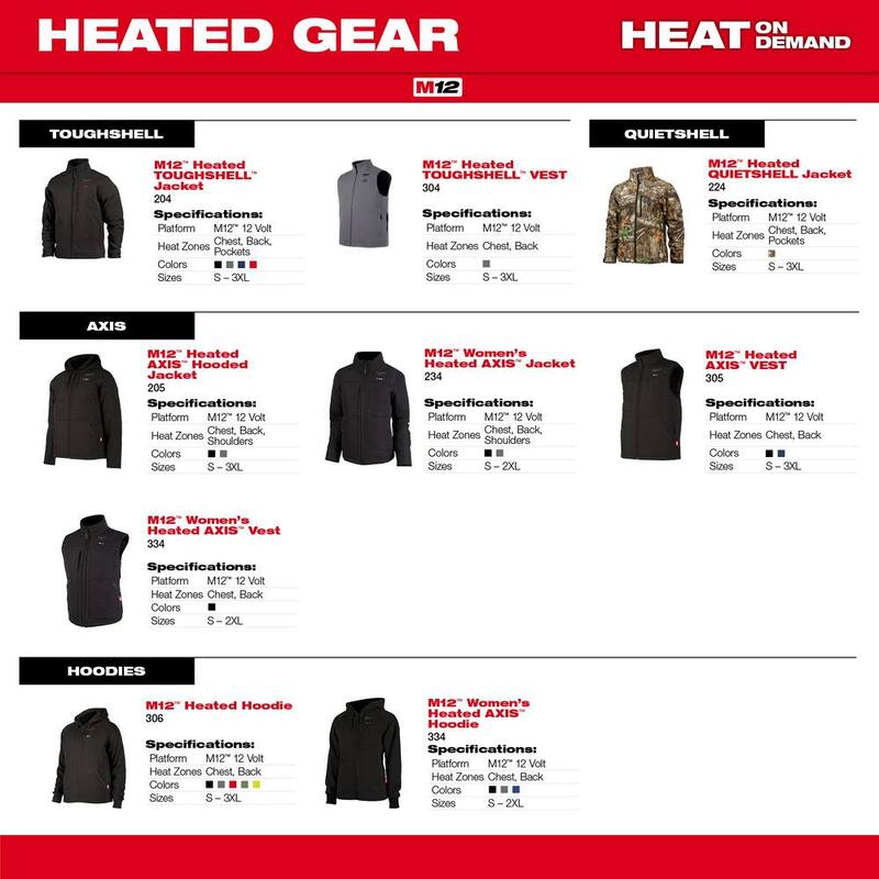 Men's 2X-Large Black Heated Jacket Hoodie F724119