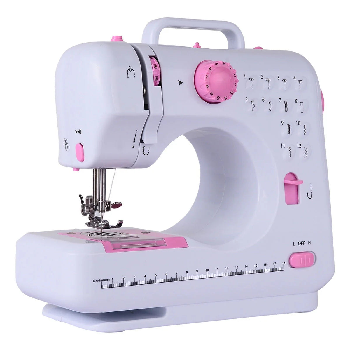 Sewing Machine with 12 Built-In Stitches White R41084