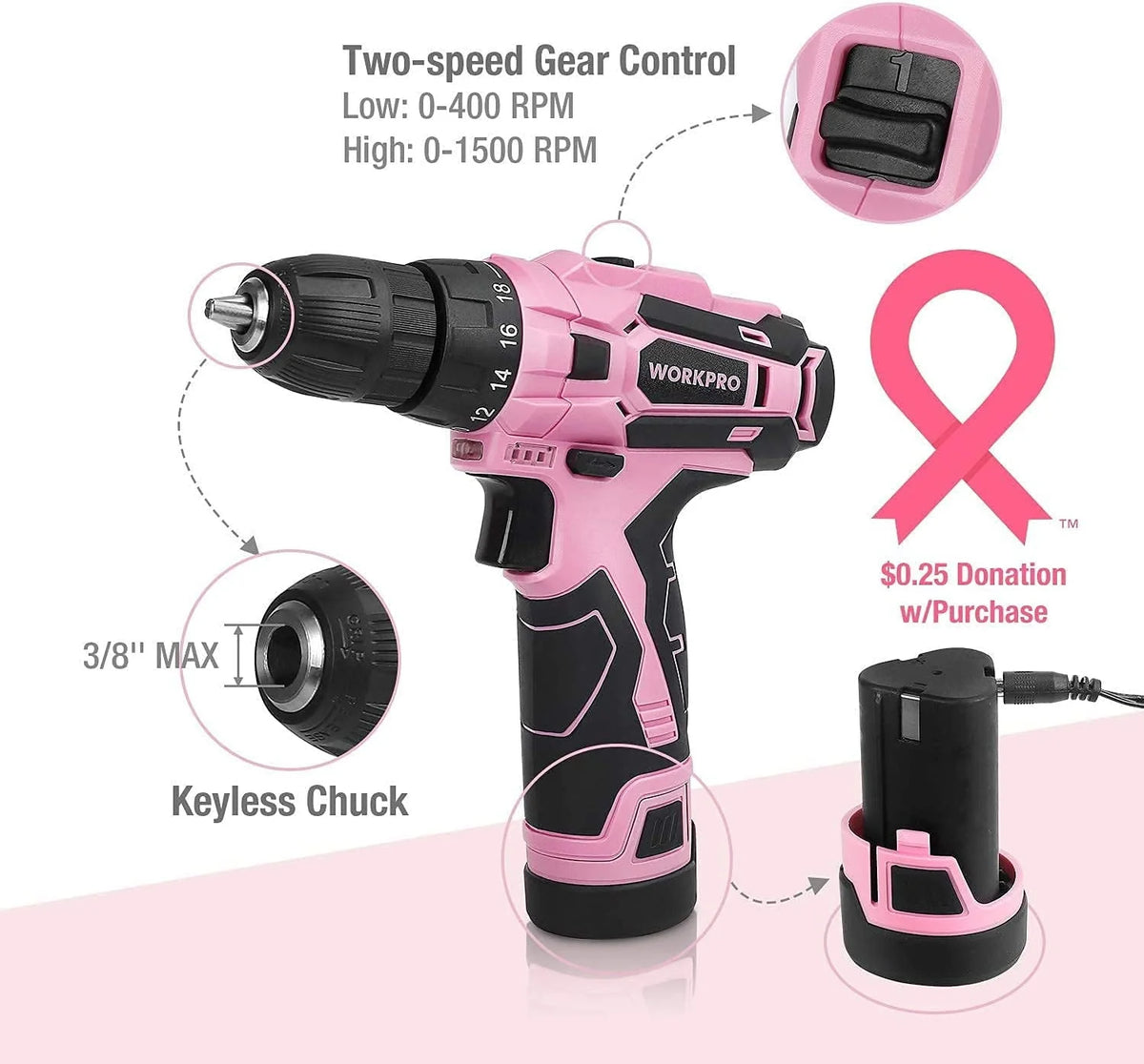 Cordless Drill Driver Kit C425