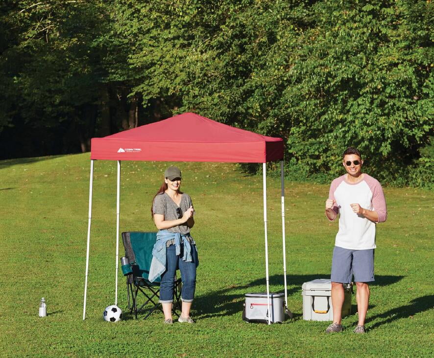 4' x 6' Instant Canopy Outdoor Shade Shelter Brilliant Red H755