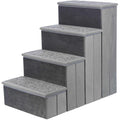 Foldable 4-Step Pet Stairs with Storage F30862
