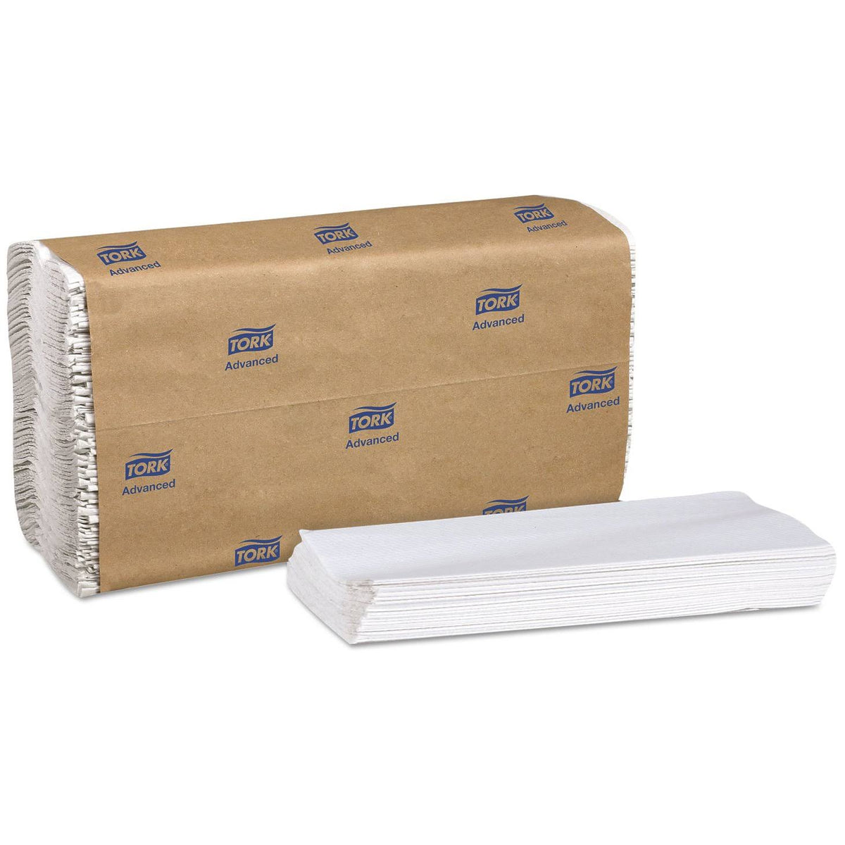 White 1-Ply C-Fold Towels 150/Pack 16 Packs/Carton S193306