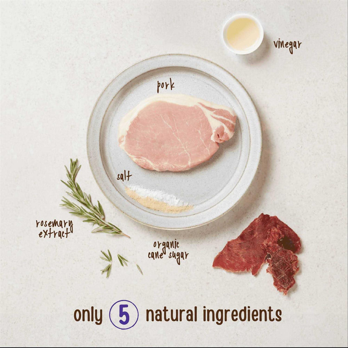 Natural Cut Pork Jerky Dog Treats P8427