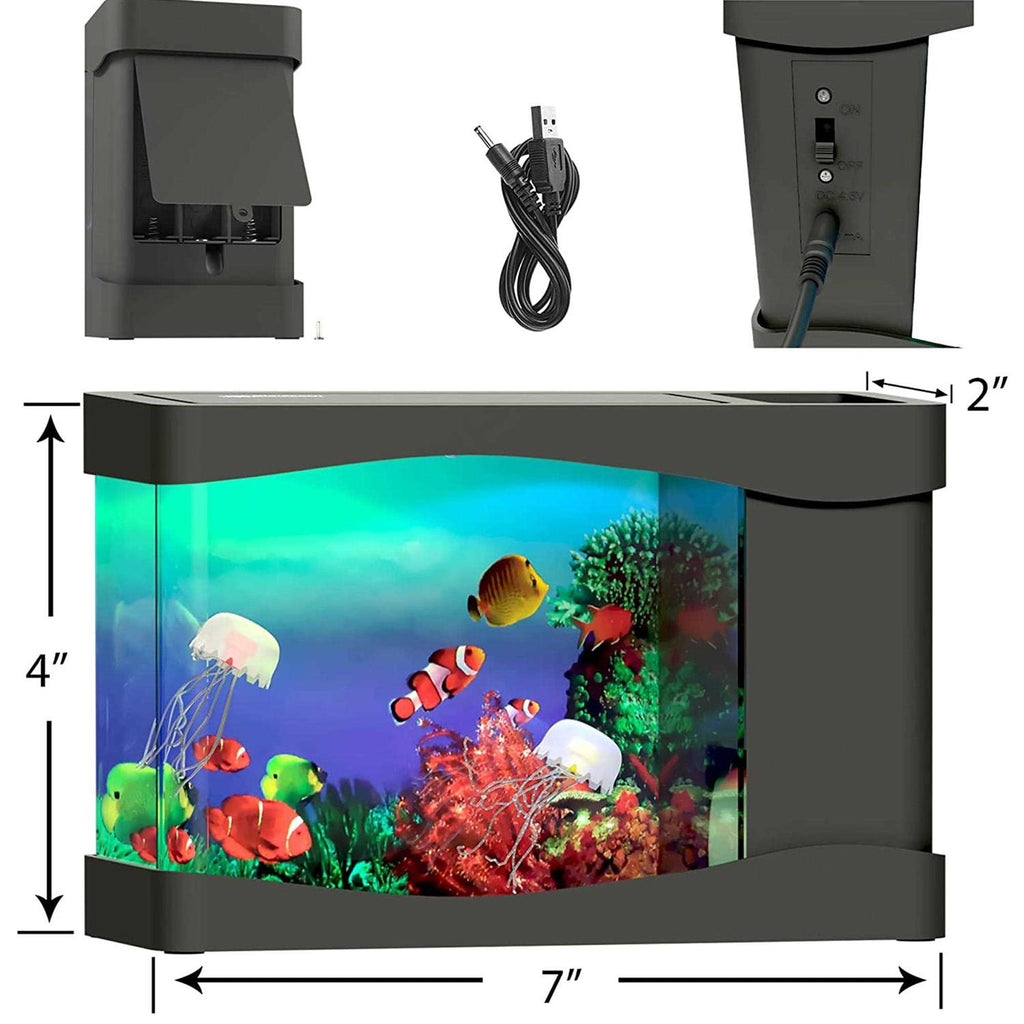 Artificial Jellyfish Aquarium with Moving Fish S3969
