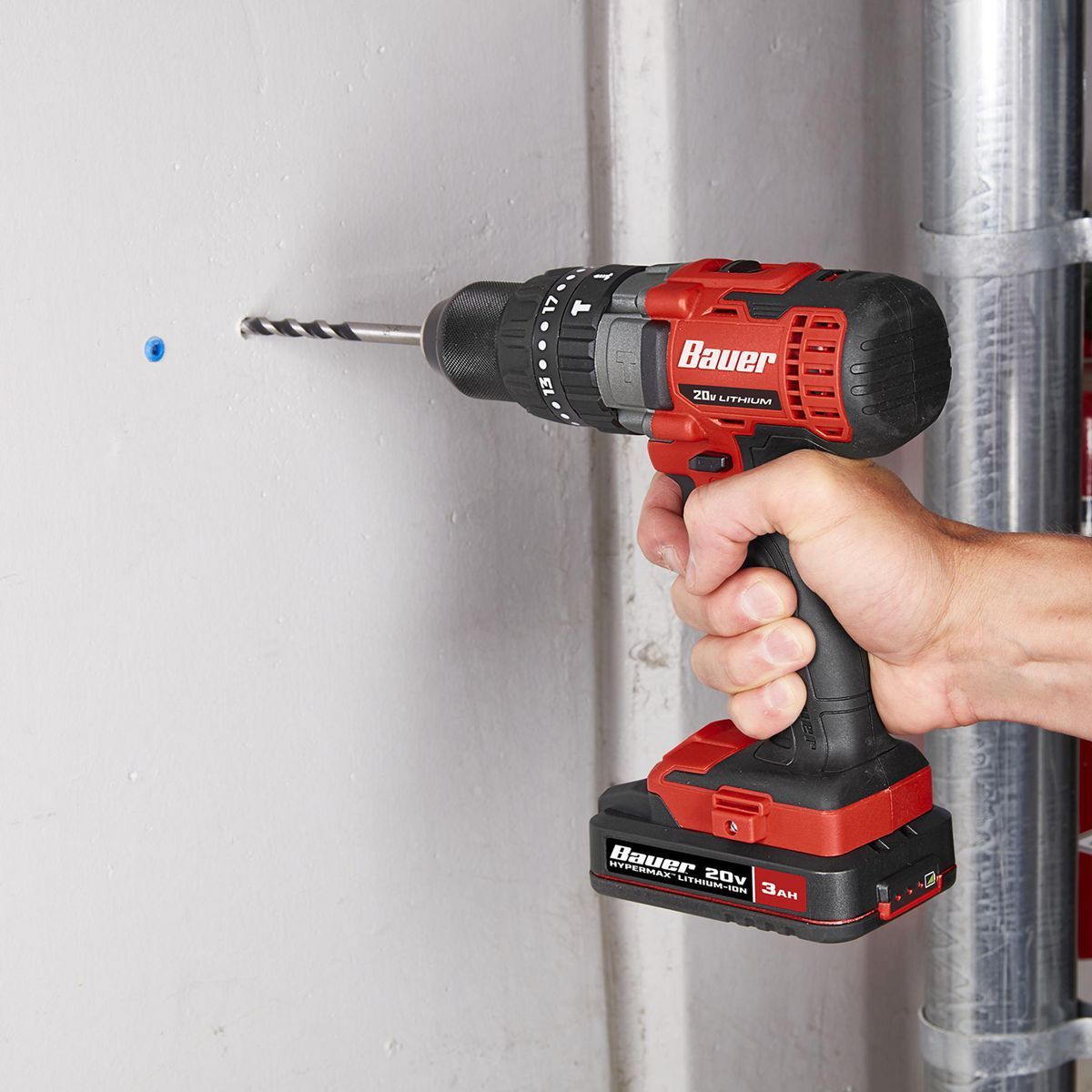20V Cordless 1/2 in. Hammer Drill/Driver Kit with Battery and Charger L18569