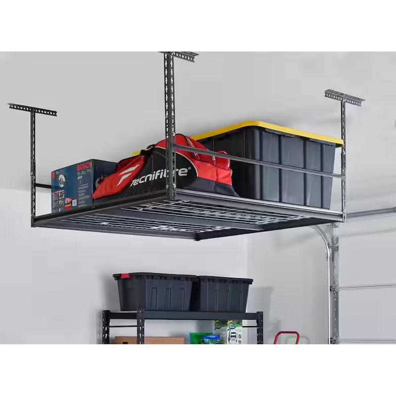 Heavy-Duty Steel Storage Ceiling Rack with Wire Deck Z89790