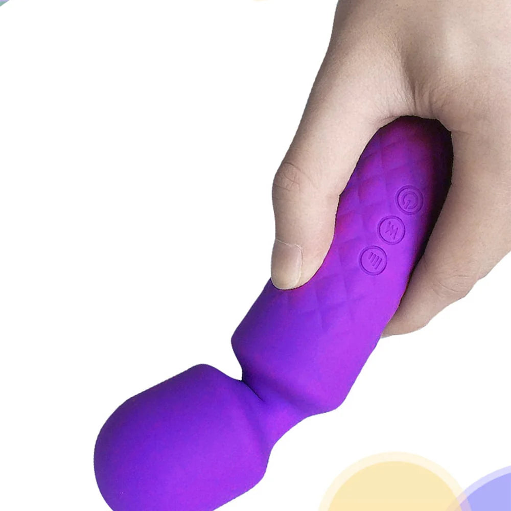 Purple Cordless USB Rechargeable Personal Wand Massager U48463